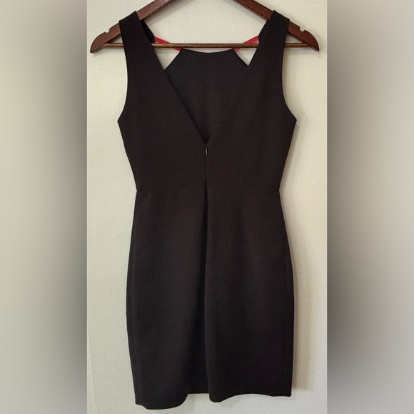 Zara| Trafaluc Black Backless Sleeveless MiniDress w/Hot Pink Accents Sz S - Picture 6 of 6